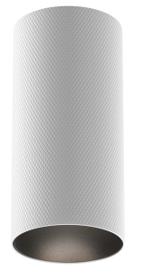 Biało czarna strukturalna lampa sufitowa tuba spot Maytoni C080CL-01-GU10-W Artisan GU10 10,8cm x 5,4cm