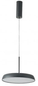 Lampa wisząca z płaskim kloszem czarnym Azzardo AZ5807 Clara Pendant 15 LED 12W 3000K