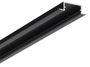 Czarny anodowany profil meblowy 1m do frezu Begtin12 J/S Topmet C8010021
