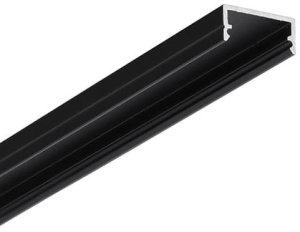 Aluminiowy czarny profil 2m do montażu na powierzchni mebla lub tynku Begton12 J/S Topmet C7020021
