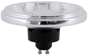 Ściemniana srebrna żarówka LED ES111 Loonari (Oxyled) Essential PerfectColor 892565 GU10 12W 750lm CRI90 4000K 45stopni