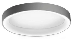 Szary okrągły szeroki plafon sufitowy ledowy Azzardo AZ3447 Sovana LED 80W 2700K 78cm