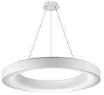 Biała okrągła szeroka lampa sufitowa wisząca ledowa Azzardo AZ3448 Sovana LED 80W 2700K 78cm