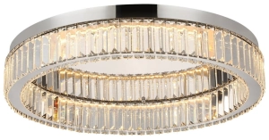 Lampa sufitowa plafon kryształowy chrom Azzardo AZ5785 Spark Top 60 Dimm LED 48W 3000K 60cm