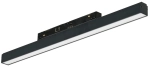 Czarny reflektor na szynoprzewód magnetyczny ściemnialny i na dwa obwody Azzardo AZ6237 Alfa 2Line Saga LED 24W 3000/4000/6000K 120stopni 43,5cm