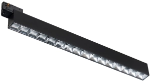 Czarny podłużny reflektor diodowy na szynoprzewód 3-fazowy Azzardo AZ6057 3Line Space LED 30W 3000/4000/6000K 30stopni 58cm