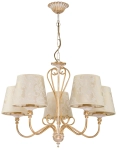 Lampa wisząca Żyrandol Klasyczny Jupiter 1592 Sofia SI 5 EC 5xE27 64cm x 70cm ecru stare złoto