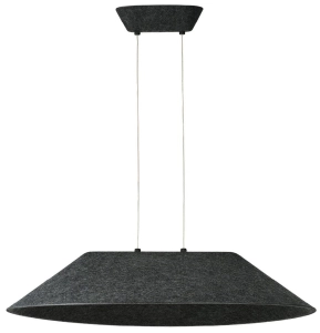Lampa wisząca okrągła z kloszem filcowym czarna Azzardo AZ5900 Felman LED 12W 3000K
