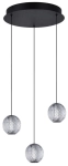 Lampa wisząca wielopunktowa czarna Azzardo AZ6019 Edem 3 Round LED 21W 3000K