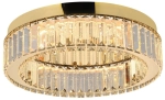 Lampa sufitowa plafon kryształowy złoty Azzardo AZ5782 Spark Top 40 Dimm LED 30W 3000K 40cm