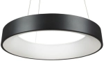 Czarna okrągła ledowa wklęsła lampa sufitowa wisząca Azzardo AZ3437 Sovana LED 40W 2700K-6500K 45cm