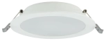 Biała okrągła lampa podtynkowa Nowodvorski 10537 Mykonos LED 10W 3000K 14cm x 3cm