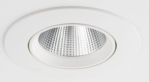 Biała okrągła lampa podtynkowa regulowana Nowodvorski 10546 Egina LED 5W 3000K 9cm x 5cm