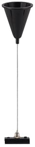 Czarny zestaw 140cm do zawieszenia szyn natynkowych 1-fazowych Nowodvorski 9460