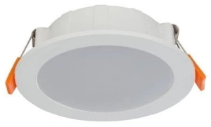 Biała okrągła wodoodporna lampa podtynkowa oczko Nowodvorski 8782 CL Kos LED 8W 3000K IP44 12cm