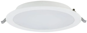 Biała okrągła lampa podtynkowa Nowodvorski 10543 Mykonos LED 18W 4000K 19,5cm x 3cm