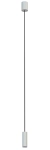 Szara lampa wisząca punktowa smukły walec 12,5cm x 4cm Nowodvorski 10900 Fourty S GU10 R35