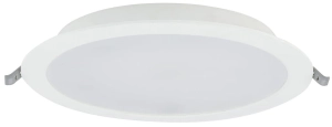 Biała okrągła lampa podtynkowa Nowodvorski 10544 Mykonos LED 24W 3000K 22cm x 3cm
