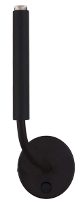 Czarna lampa ścienna giętki kinkiet z włącznikiem Nowodvorski 8351 Stalactite G9