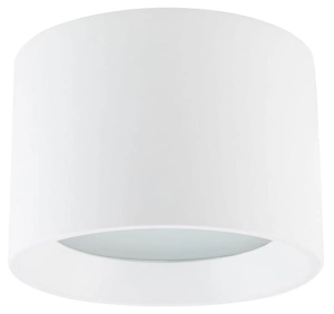 Biała lampa sufitowa punktowa walec do łazienki Nowodvorski 10481 Maun GX53 IP54 7,2cm x 10cm