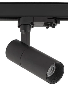 Czarny reflektor na szynę 3-fazową CTLS Nowodvorski 10399 Tinos LED 10W 4000K 36stopni