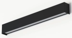 Czarna lampa ścienna prostokątny podłużny kinkiet Nowodvorski 7596 Straight Wall Led S T8 11W 3000K