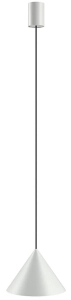 Szara lampa wisząca klosz stożek Nowodvorski 10880 Zenith S GU10 20,5cm x 130cm