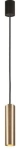 Czarna lampa wisząca z mosiężnym walcem punktowa Nowodvorski 8914 Eye M GU10 5,5cm