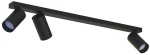 Lampa sufitowa czarna listwa 70cm z trzema regulowanymi reflektorami punktowymi Nowodvorski 7842 Mono III 3xGU10