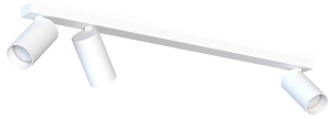 Lampa sufitowa biała listwa 70cm z trzema regulowanymi reflektorami punktowymi Nowodvorski 7811 Mono III 3xGU10