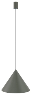 Ciemno szara lampa wisząca klosz stożek Nowodvorski 10879 Zenith M GU10 35cm x 130cm