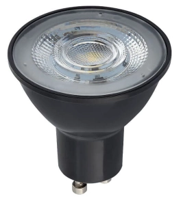 Żarówka czarna LED GU10 7W 600LM 3000K 50stopni ściemnialna Nowodvorski 10995