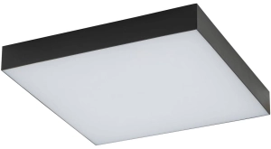 Czarna lampa sufitowa kwadratowy plafon Nowodvorski 10427 Lid Square LED 50W 3000K 4cm x 30cm