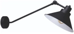 Lampa ścienna z długim ramieniem z przegubami i czarno białym kloszem Nowodvorski 9145 Techno I E27