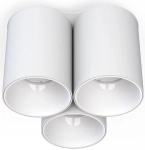 Biała lampa sufitowa potrójna tuba walec Nowodvorski 8093 Mono III 3xGU10 