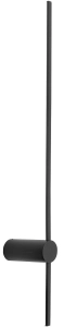 Czarny smukły podłużny kinkiet lampa ścienna Nowodvorski 10853 Saber M LED 11W 4000K 80cm