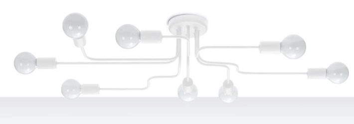 Lampa Sollux Lighting Vector SL.1444 biały - 894ce778af8e92723c04332324c97711