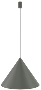 Ciemno szara lampa wisząca klosz stożek Nowodvorski 10873 Zenith L GU10 50cm x 130cm