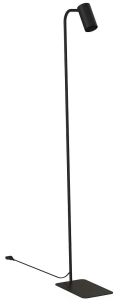Lampa czarna podłogowa z włącznikiem na regulowanym kloszu Nowodvorski 7707 Mono GU10 130cm
