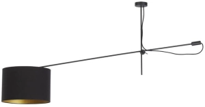 Lampa Sufitowa Nowodvorski 6641 Viper E27 Czarny Złoty 165cm