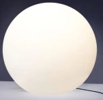 Lampa zewnętrzna ogrodowa kula z kablem Nowodvorski 6978 Cumulus L 60cm E27 IP44 biały