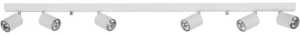 Listwa z 6 regulowanymi reflektorami Nowodvorski 6607 Eye Spot VI GU10 119cm x 17cm biały