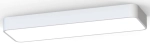 Prostokątna zaoblona biała lampa sufitowa Nowodvorski 7538 Soft LED 60x20 2xT8 11W