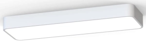 Prostokątna zaoblona biała lampa sufitowa Nowodvorski 7538 Soft LED 60x20 2xT8 11W