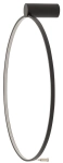 Czarna lampa ścienna sufitowa kinkiet plafon obręcz 45cm Nowodvorski 10928 Circolo S LED 18W 3000K