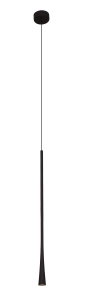 Czarna lampa wisząca smukła tuba 60cm Max Light P0373 Coffee LED 7W 3000K 3cm