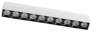 Biała prostokątna lampa sufitowa box Nowodvorski 10053 Midi LED 40W 4000K 38,5cm