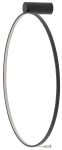 Czarna lampa ścienna sufitowa kinkiet plafon obręcz 60cm Nowodvorski 10865 Circolo M LED 21W 4000K