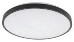 Czarno biały okrągły płaski plafon łazienkowy Nowodvorski 10972 Agnes Round LED 22W 4000K IP44 38,5cm
