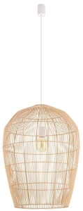 Lampa wisząca z dużym bambusowym kloszem Nowodvorski 11165 Haiti E27